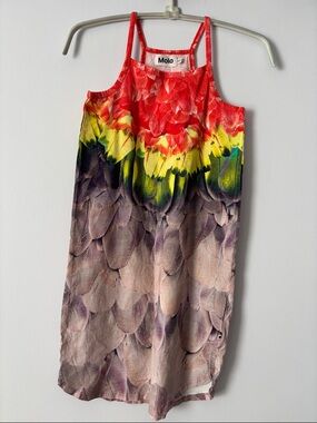 MOLO - feathers dress - sz 7-8